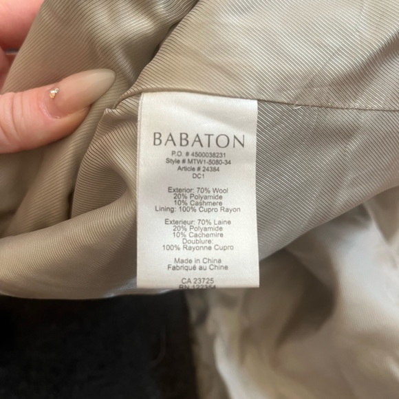 Aritzia Babaton Wool Coat Medium Grey - Picture 3 of 3